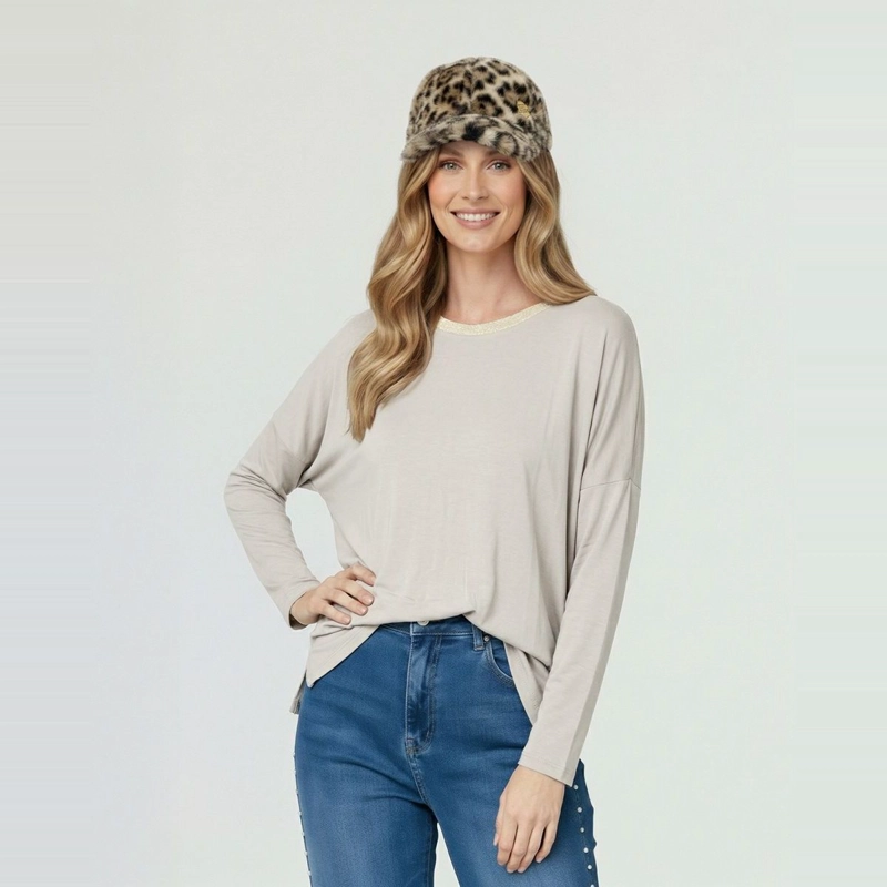 GORRO MUJER VALERIA BEIGE LINEATRE - 1