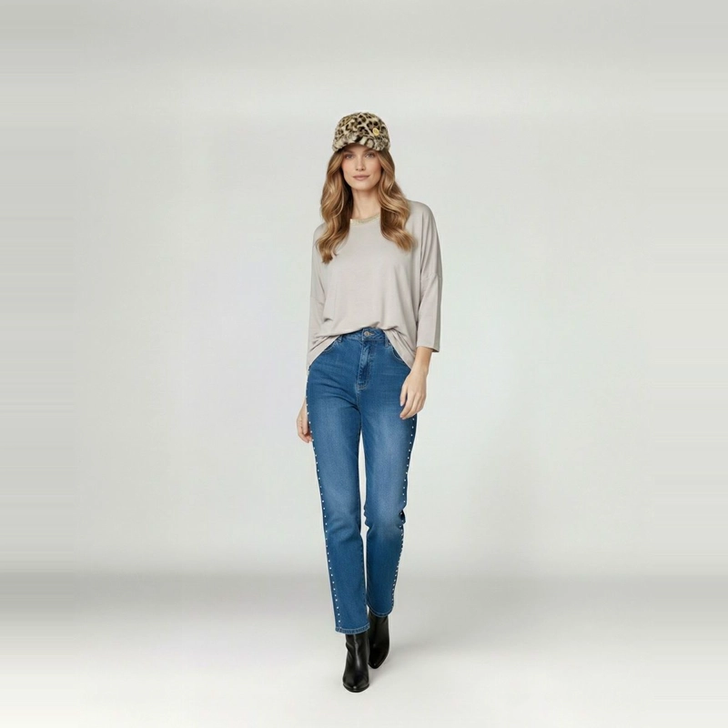 GORRO MUJER VALERIA BEIGE LINEATRE - 3