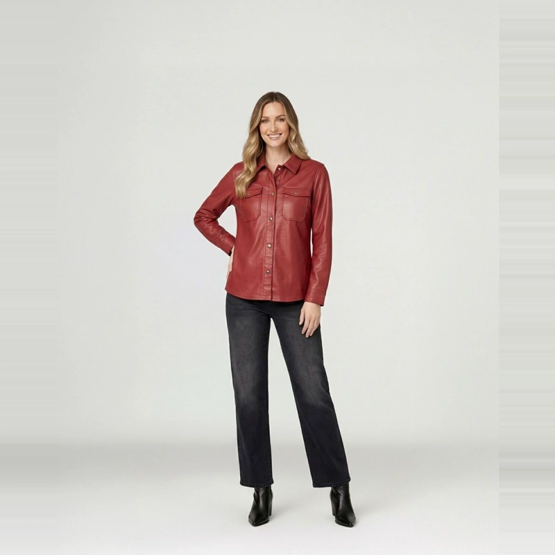 CAMISA MUJER EMILIA VINO LINEATRE - 4