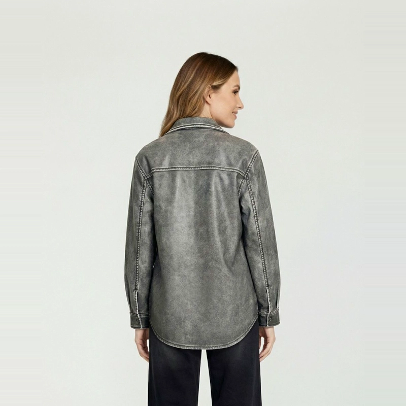 CAMISA MUJER EMILIA NEGRO LINEATRE - 2