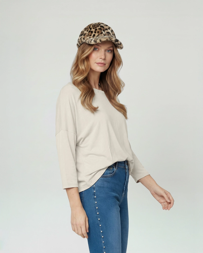 GORRO MUJER VALERIA CAMEL LINEATRE - 1