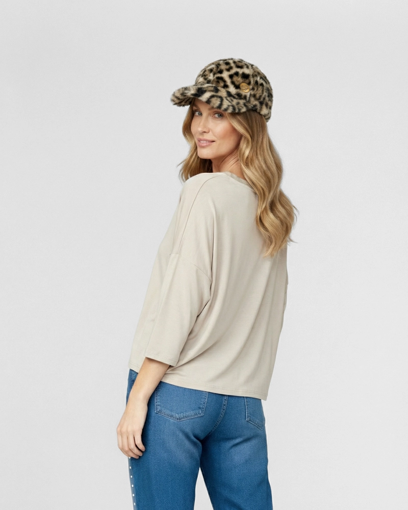 GORRO MUJER VALERIA CAMEL LINEATRE - 2