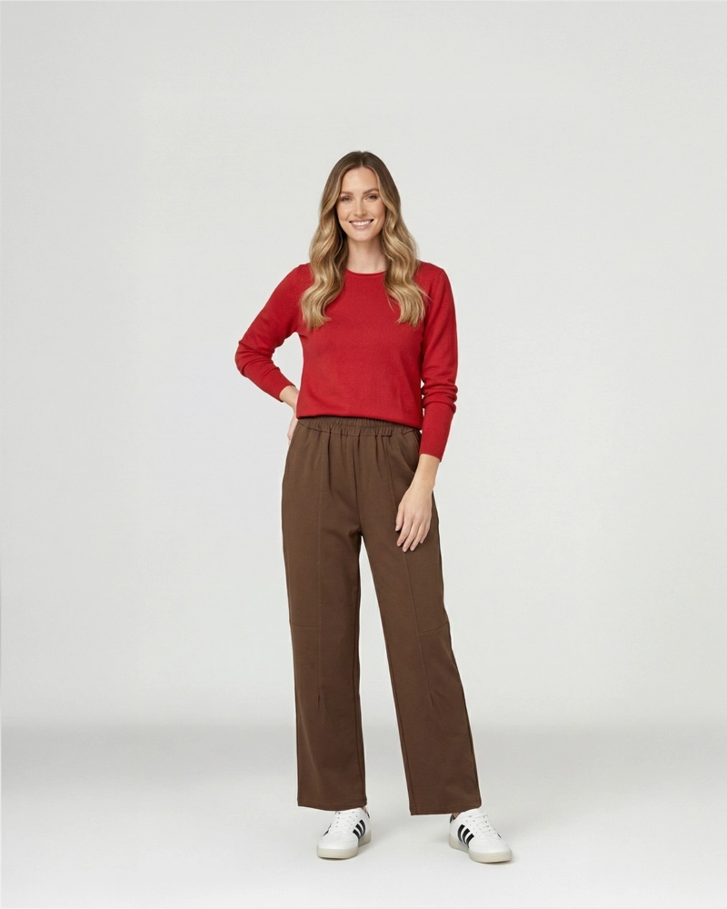PANTALON MUJER BEATRIZ GRIS LINEATRE - 4