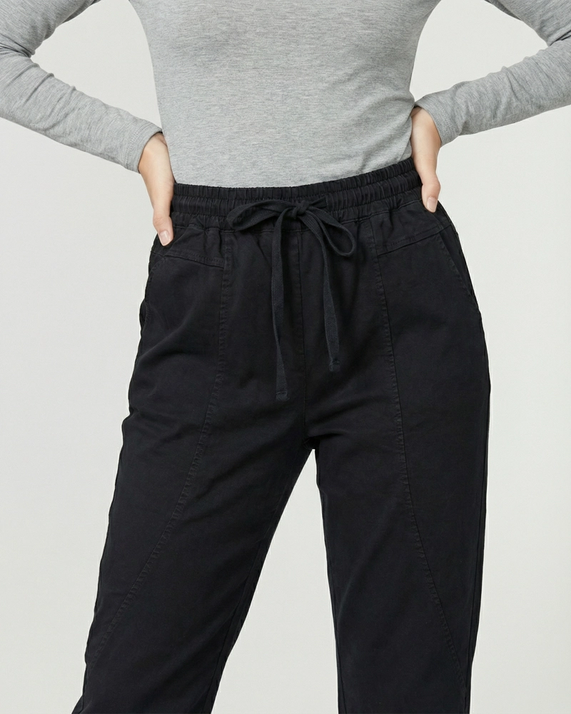 PANTALON MUJER CARMEN REGULAR NEGRO LINEATRE - 3