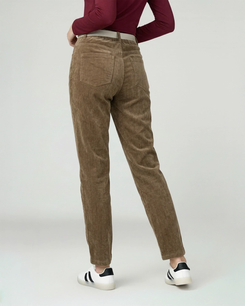 PANTALON MUJER ISABELLA REGULAR CAMEL LINEATRE - 2