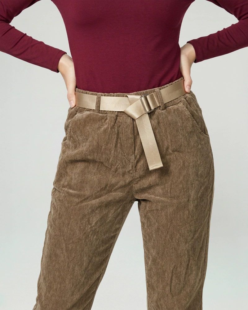 PANTALON MUJER ISABELLA REGULAR CAMEL LINEATRE - 3