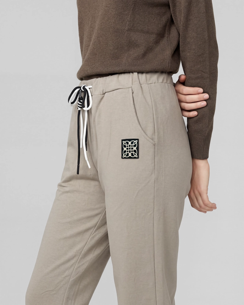 PANTALON MUJER ANNA REGULAR BEIGE LINEATRE - 3