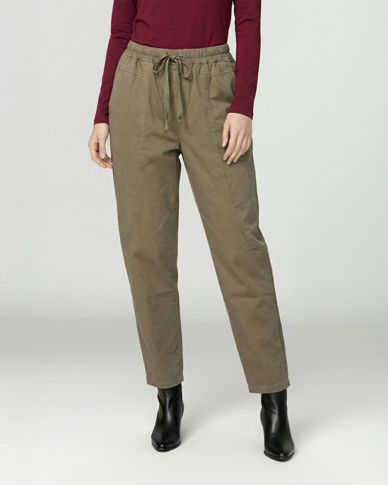 PANTALON MUJER CARMEN REGULAR TAUPE LINEATRE - 2