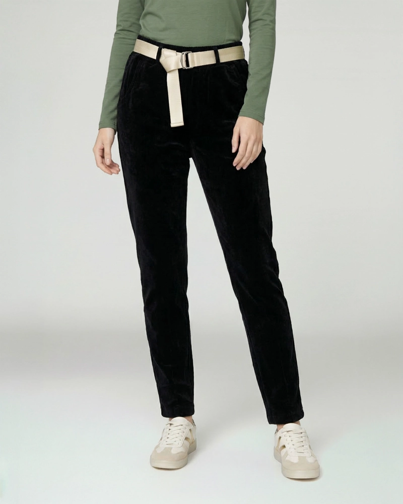 PANTALON MUJER ISABELLA REGULAR NEGRO LINEATRE - 1