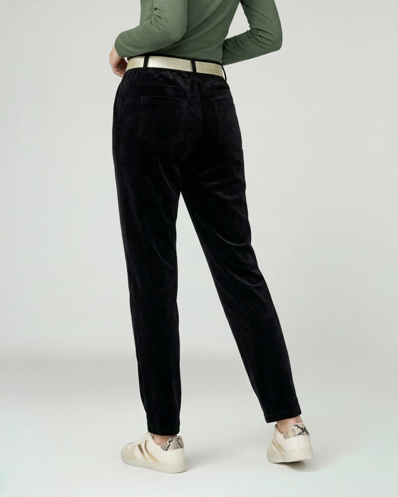 PANTALON MUJER ISABELLA REGULAR NEGRO LINEATRE - 2