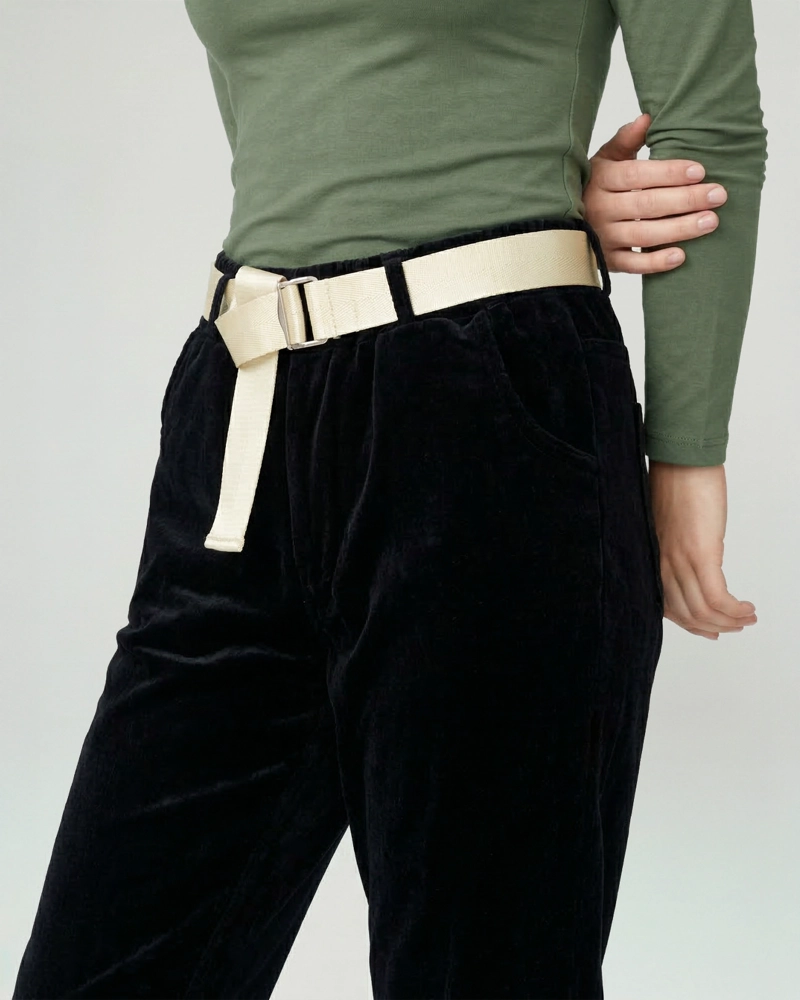 PANTALON MUJER ISABELLA REGULAR NEGRO LINEATRE - 3