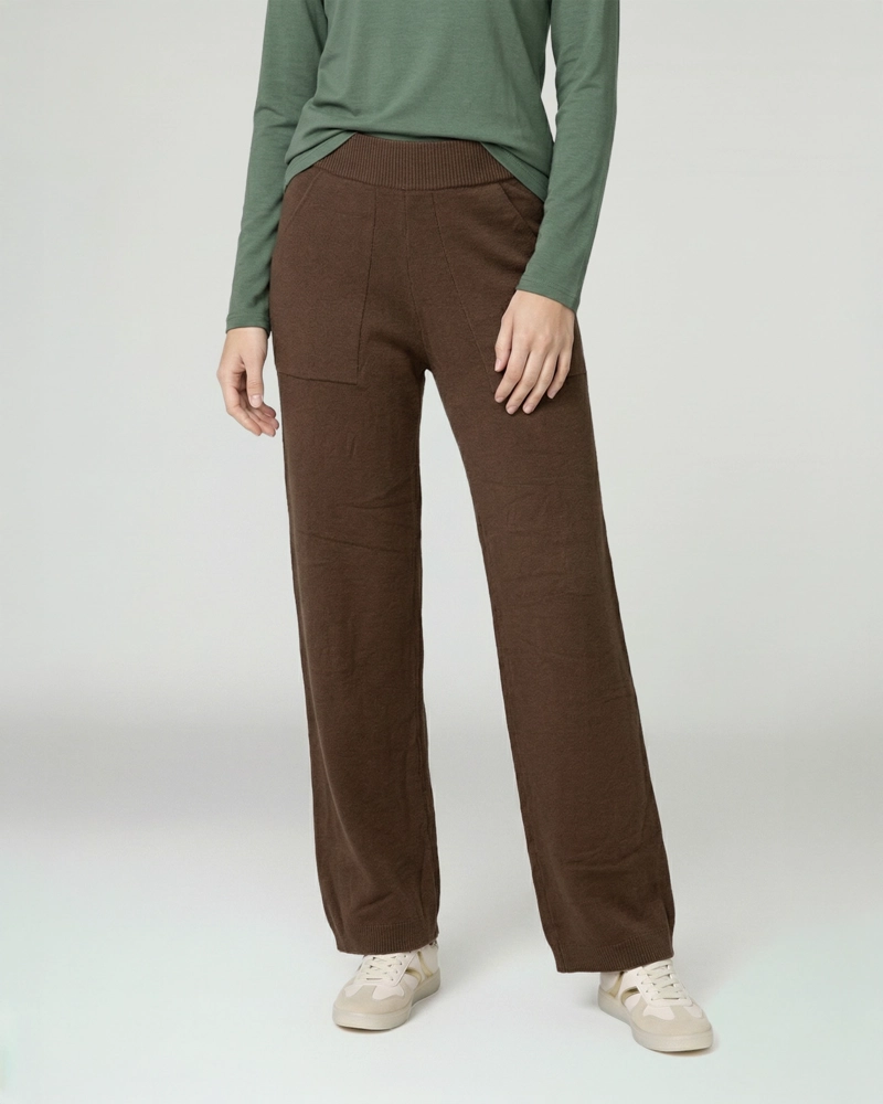 PANTALON MUJER GIOVANNA REGULAR CHOCOLATE LINEATRE - 1