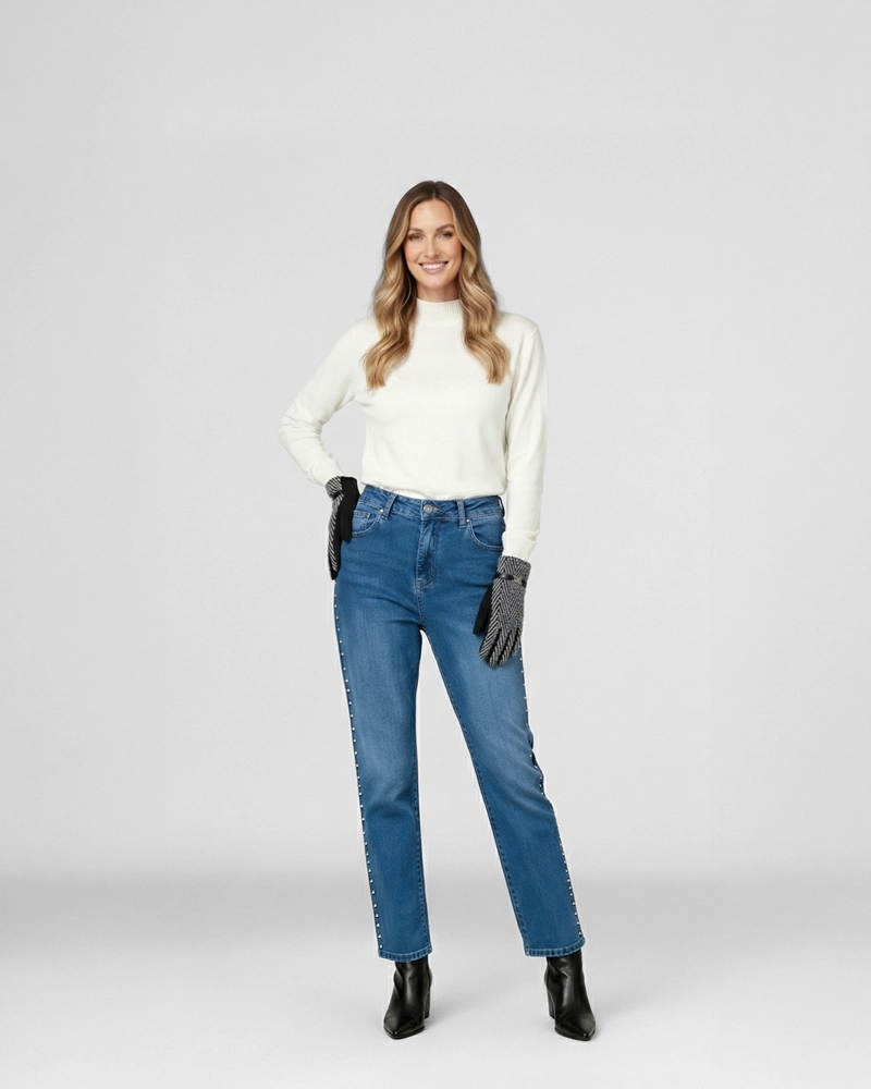 GUANTE MUJER JAVIERA GRIS LINEATRE - 4