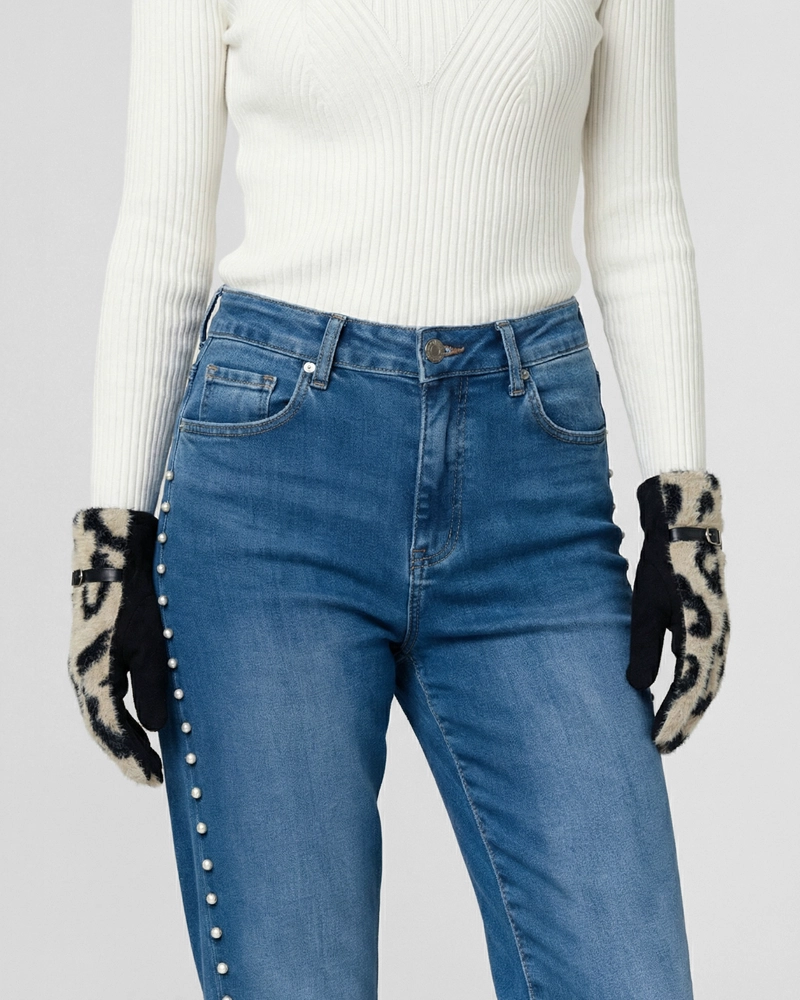 GUANTE MUJER DANIELA NEGRO LINEATRE - 1