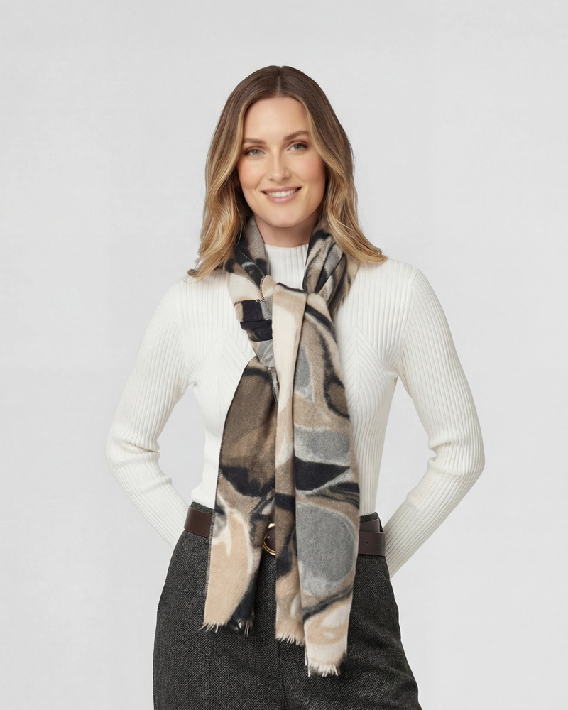 ECHARPE MUJER SIMONA BEIGE LINEATRE - 1