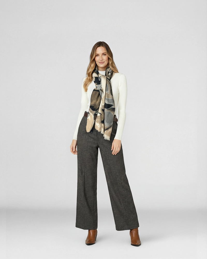 ECHARPE MUJER SIMONA BEIGE LINEATRE - 3