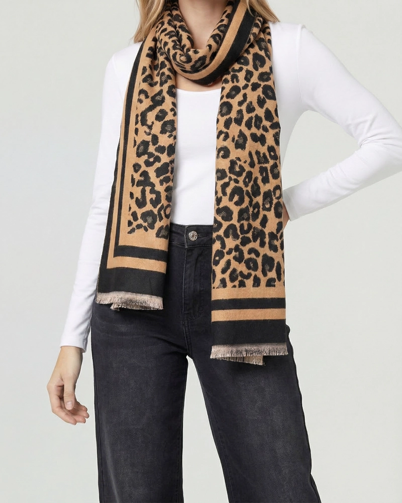 ECHARPE MUJER AGUSTINA CAMEL LINEATRE - 2