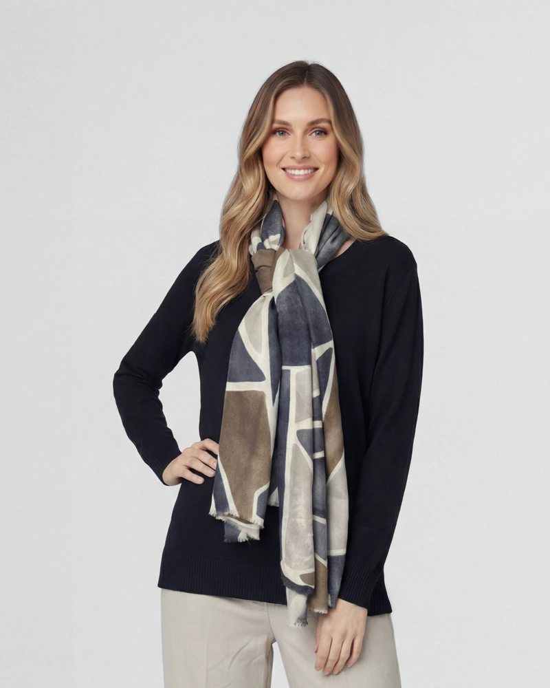 ECHARPE MUJER LARA GRIS LINEATRE - 1