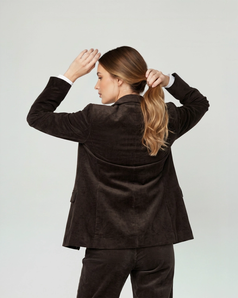 CHAQUETA MUJER IDA CHOCOLATE LINEATRE - 3