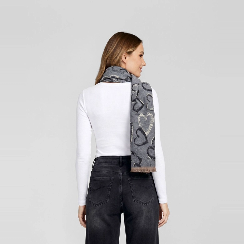 ECHARPE MUJER JOSEFINA GRIS LINEATRE - 3