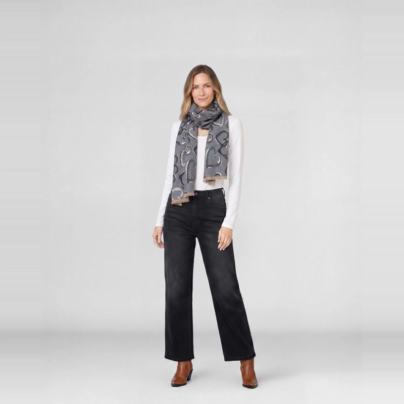 ECHARPE MUJER JOSEFINA GRIS LINEATRE - 4