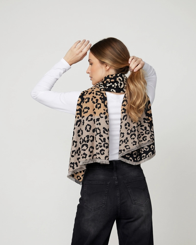 ECHARPE MUJER LORETO NEGRO LINEATRE - 3