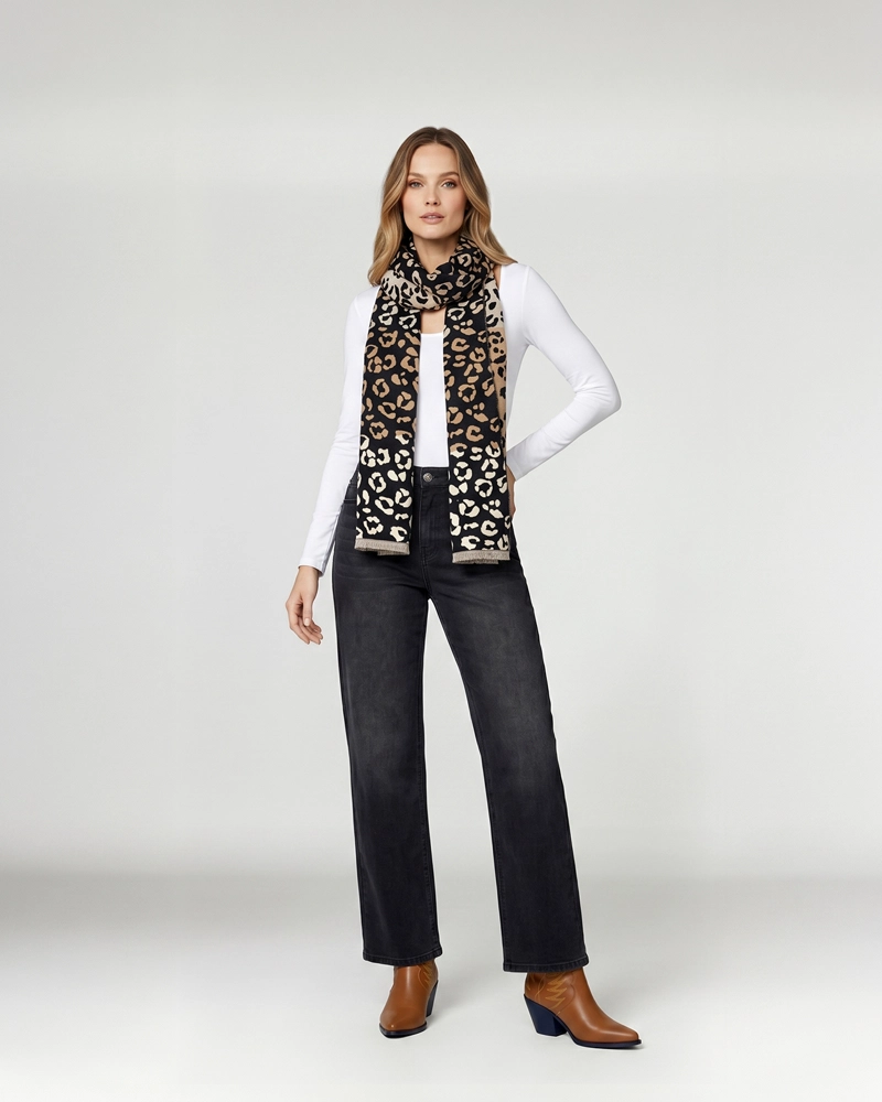 ECHARPE MUJER LORETO NEGRO LINEATRE - 4