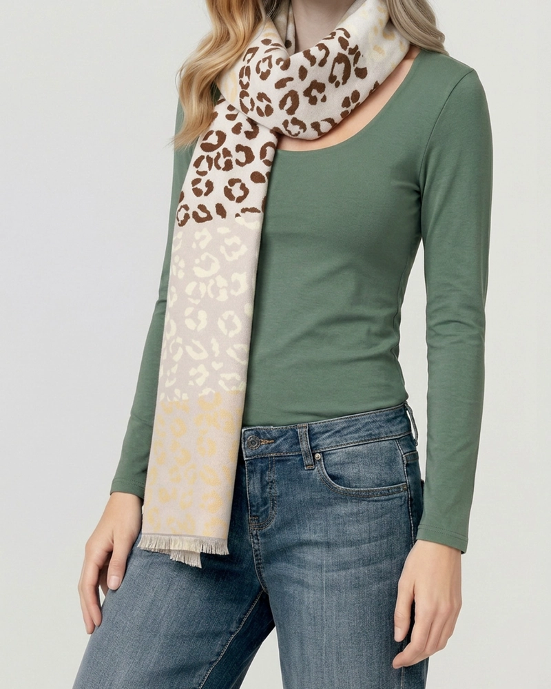 ECHARPE MUJER LORETO BEIGE LINEATRE - 2