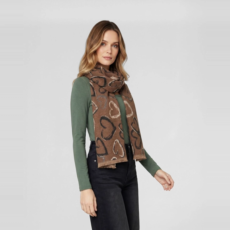 ECHARPE MUJER JOSEFINA CAMEL LINEATRE - 1