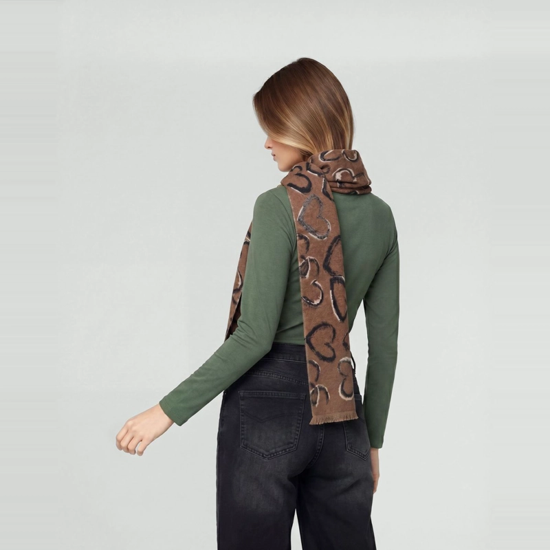 ECHARPE MUJER JOSEFINA CAMEL LINEATRE - 2