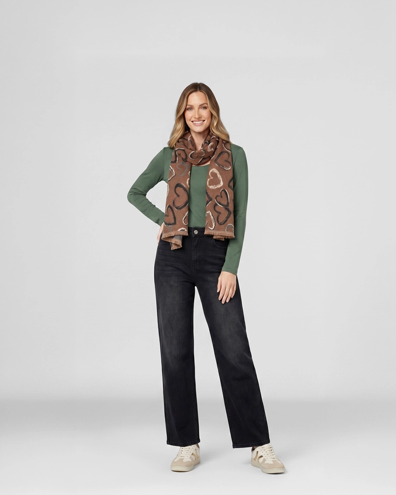 ECHARPE MUJER JOSEFINA CAMEL LINEATRE - 4