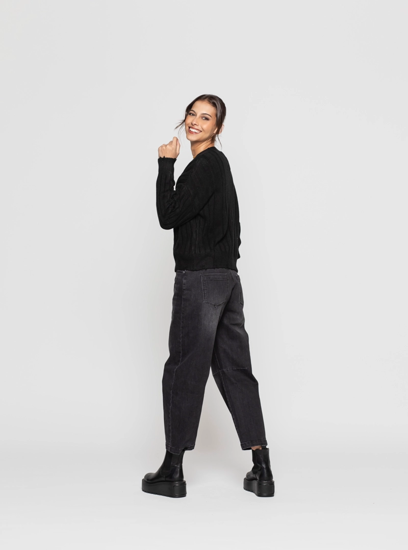 SWEATER MUJER TANIA NEGRO LINEATRE - 3