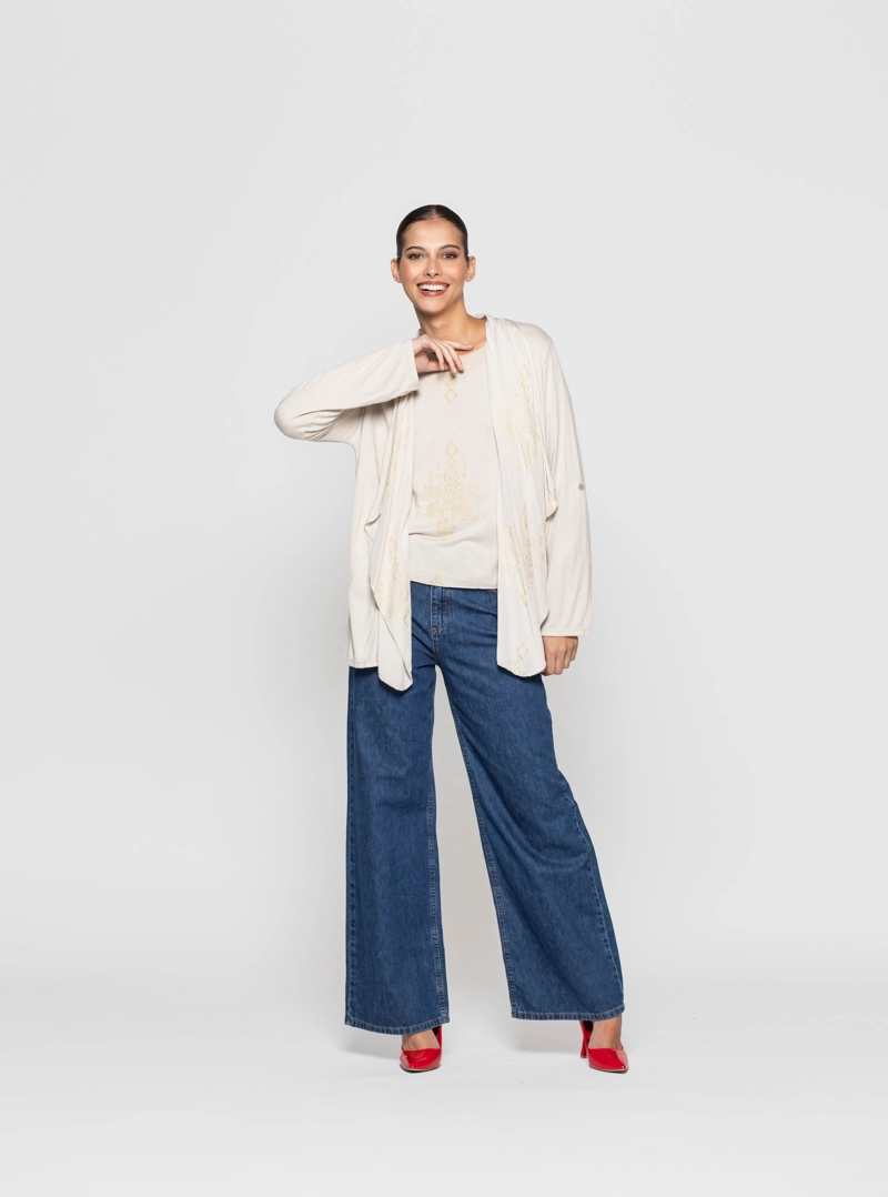 TAPADO MUJER LIVIA BEIGE  LINEATRE - 1