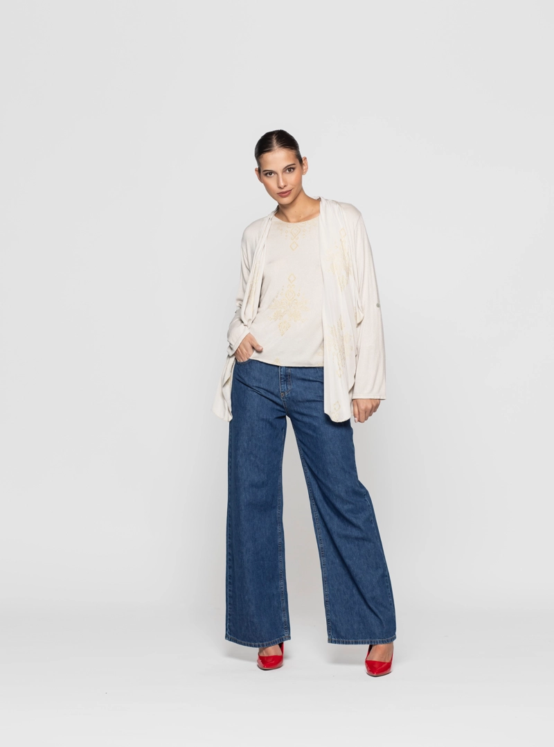 TAPADO MUJER LIVIA BEIGE  LINEATRE - 2
