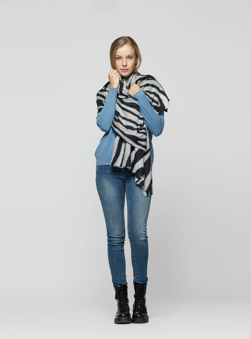 ECHARPE MUJER SERINA GRIS LINEATRE - 1
