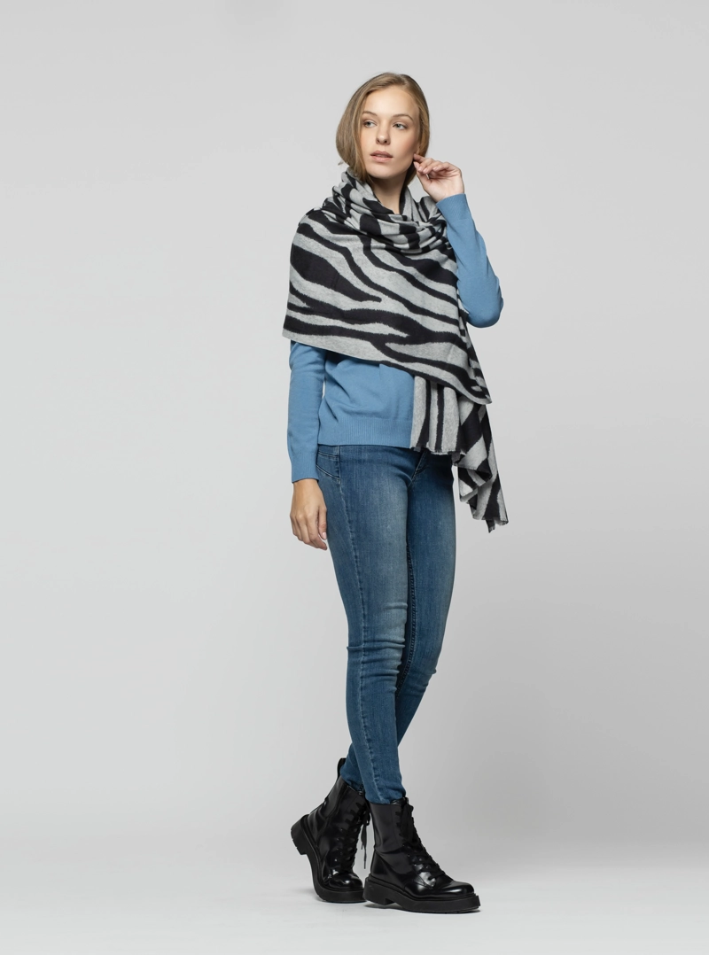 ECHARPE MUJER SERINA GRIS LINEATRE - 2