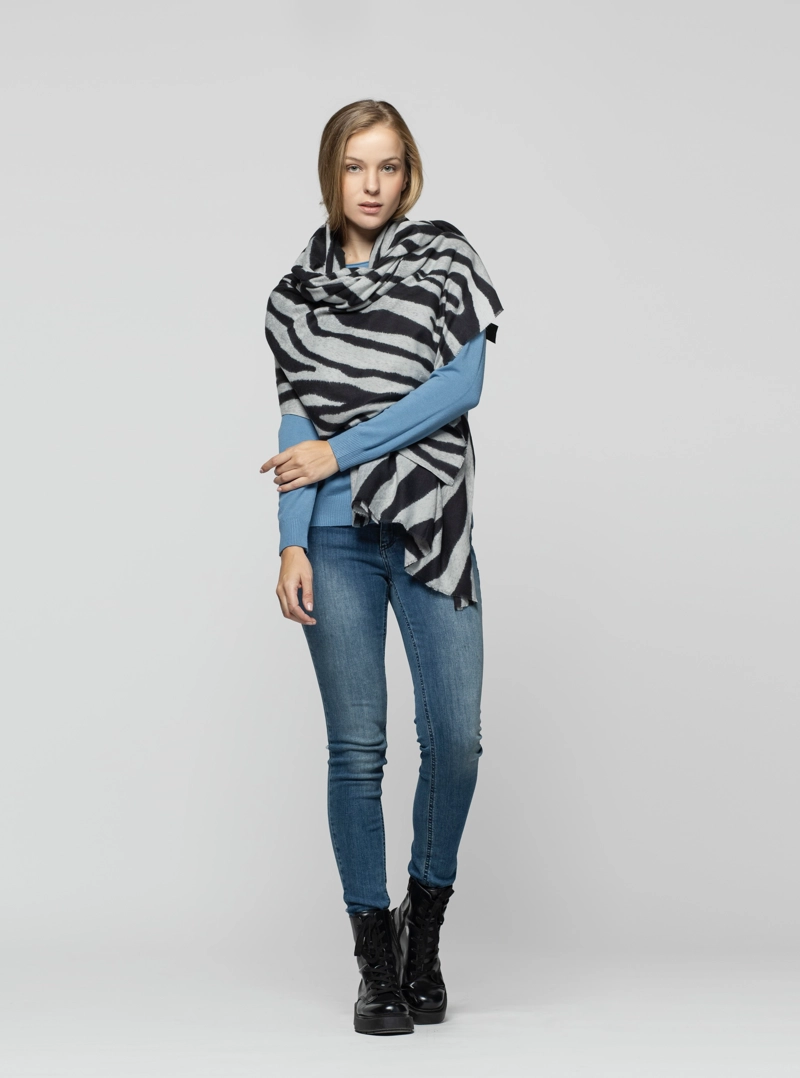 ECHARPE MUJER SERINA GRIS LINEATRE - 3