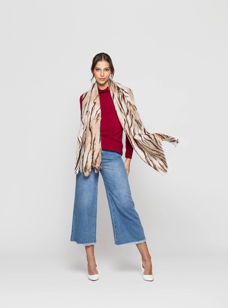 ECHARPE MUJER LUNARA BEIGE LINEATRE - 2