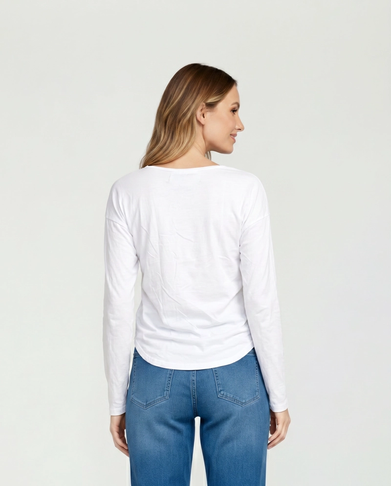 POLERA MUJER ORTENSIA BLANCO LINEATRE - 2