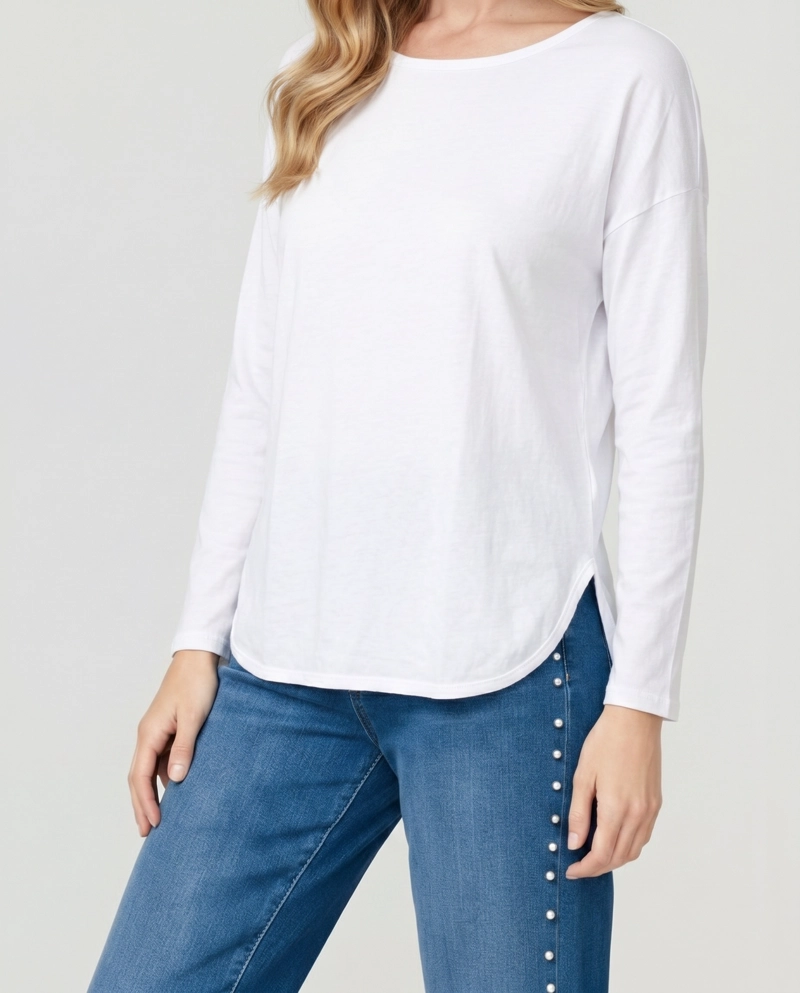 POLERA MUJER ORTENSIA BLANCO LINEATRE - 3