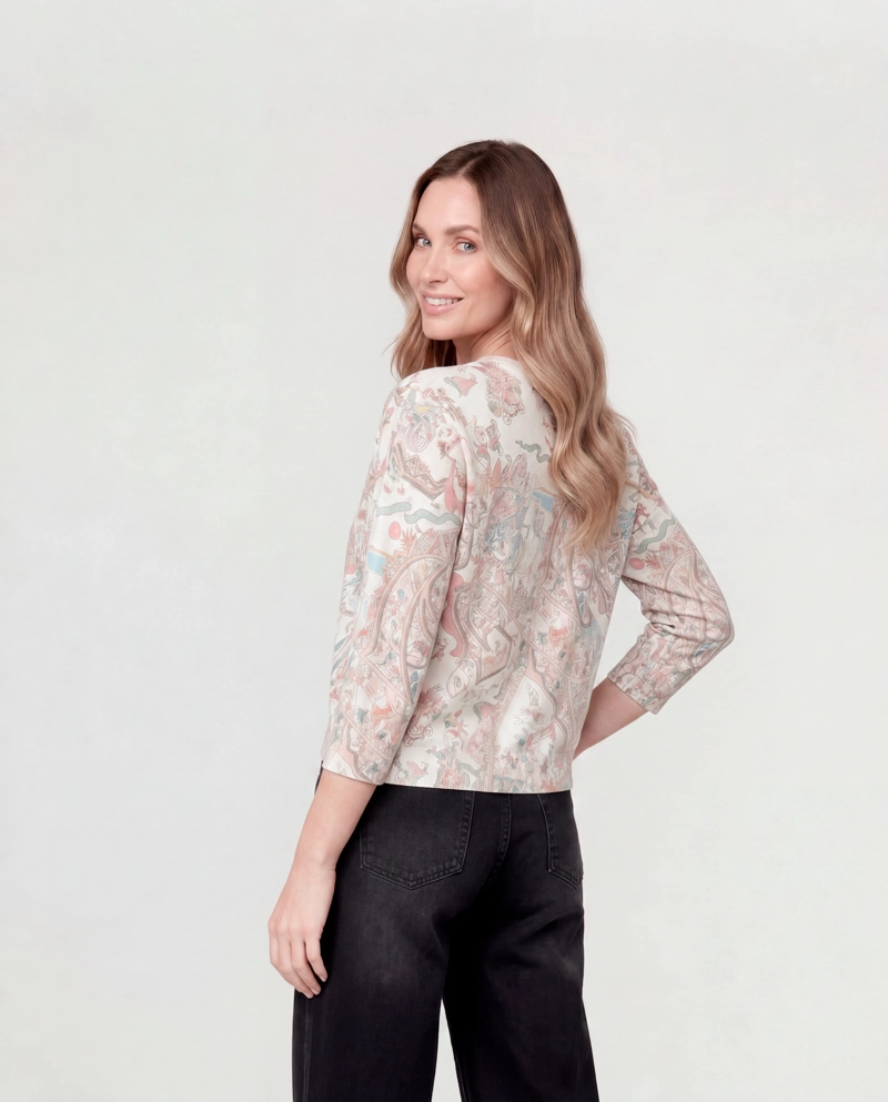 SWEATER MUJER LUISA BEIGE LINEATRE - 2