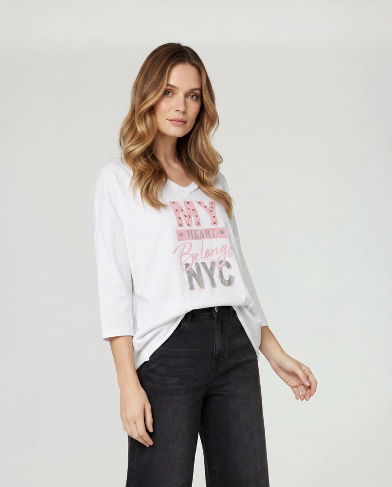POLERA MUJER FIORELLA BLANCO LINEATRE - 1