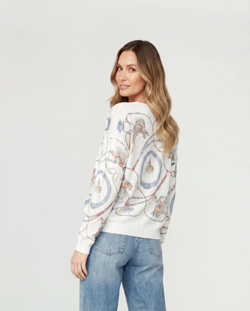 SWEATER MUJER CARLINA BLANCO LINEATRE - 2