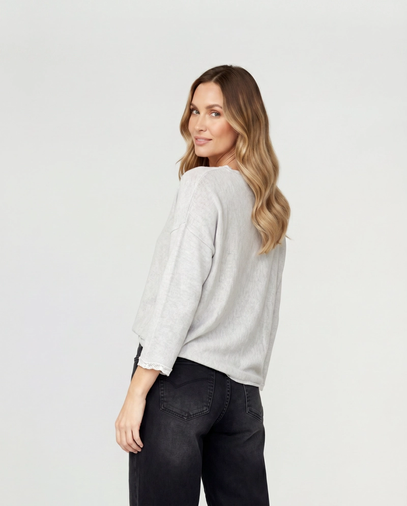 SWEATER MUJER ELETTRA BEIGE LINEATRE - 2