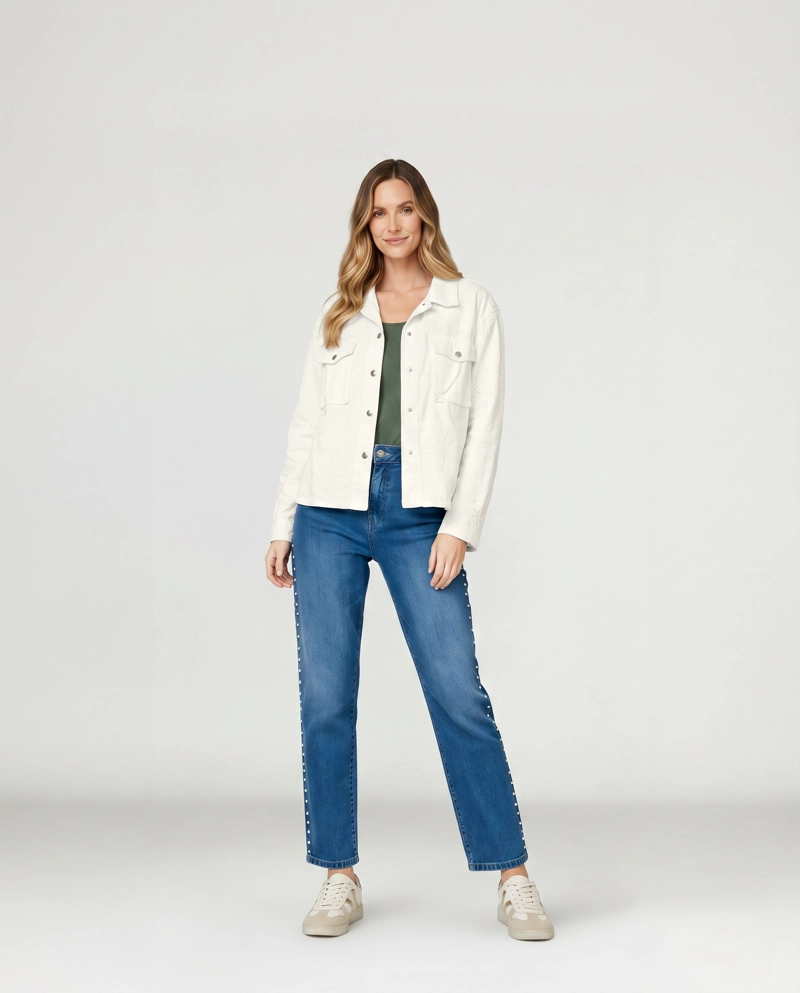 CHAQUETA MUJER BIANCA BLANCO LINEATRE - 4