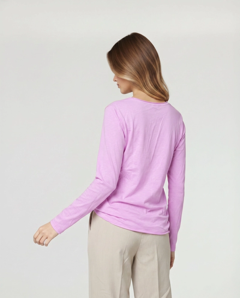 POLERA MUJER GRETA FUCSIA LINEATRE - 2