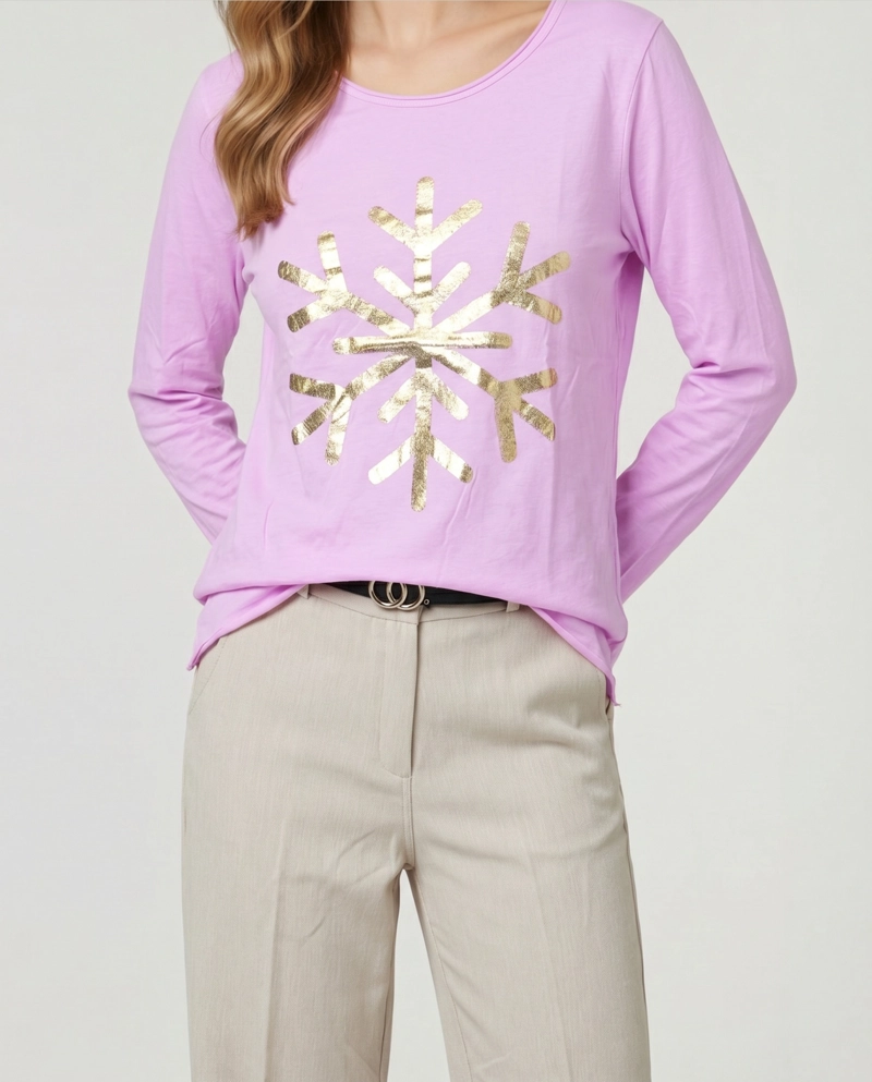POLERA MUJER GRETA FUCSIA LINEATRE - 3