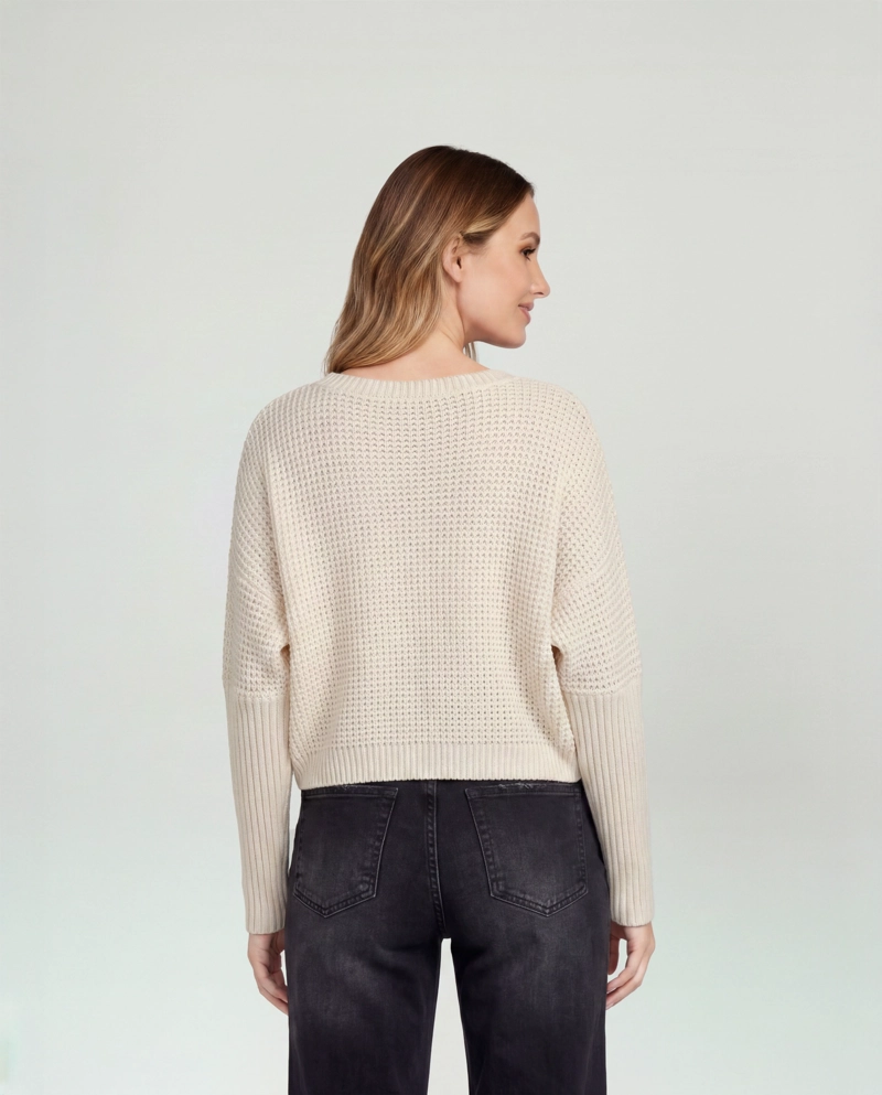 SWEATER MUJER BENEDETTA BEIGE LINEATRE - 2