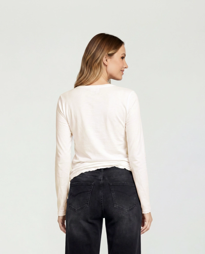 POLERA MUJER AZZURRA BEIGE LINEATRE - 2