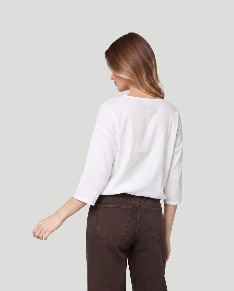 POLERA MUJER NOEMI BLANCO LINEATRE - 2